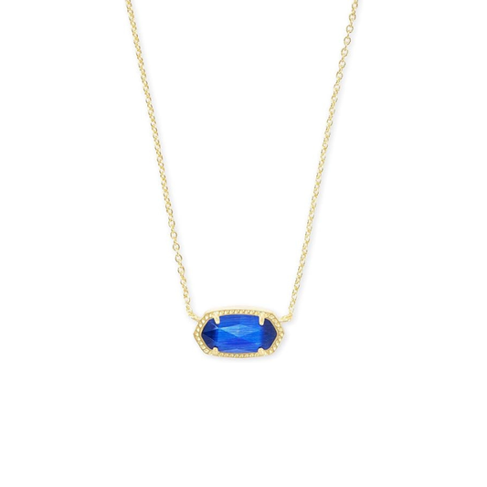 Colier oval clasic de safir | Aur